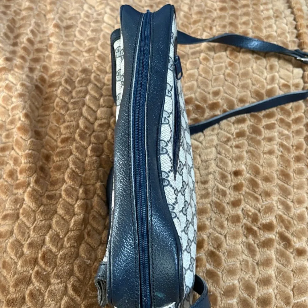 Vintage 1980s Gucci Accessory Collection Coated GG Supreme Camera Bag Crossbody - Picture 9 of 16